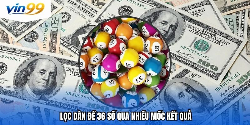Lọc dàn đề 36 số qua nhiều mốc kết quả