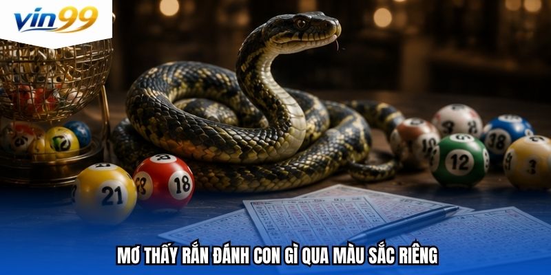 Mơ thấy rắn đánh con gì qua màu sắc riêng